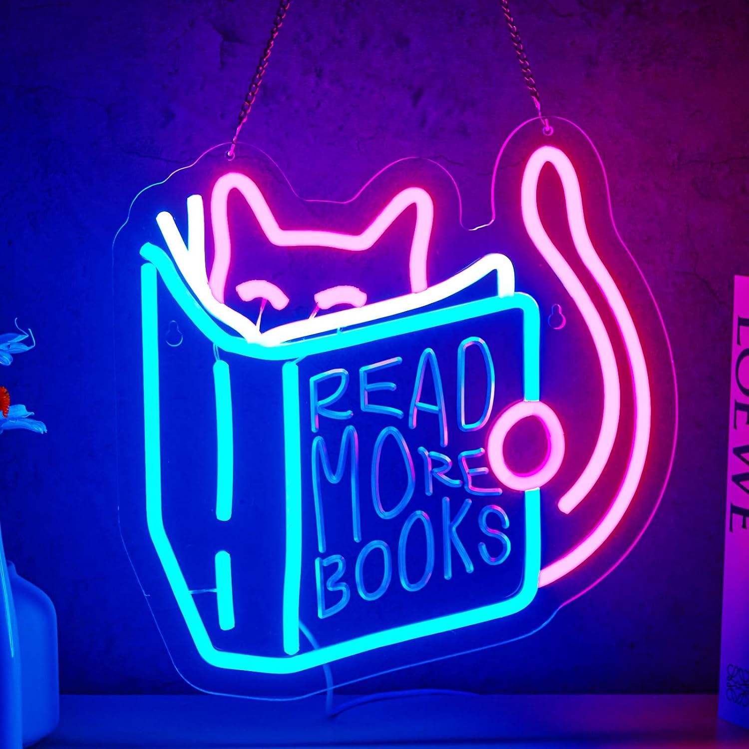 Lighting Decor And More - Read More Books Neon Sign Read