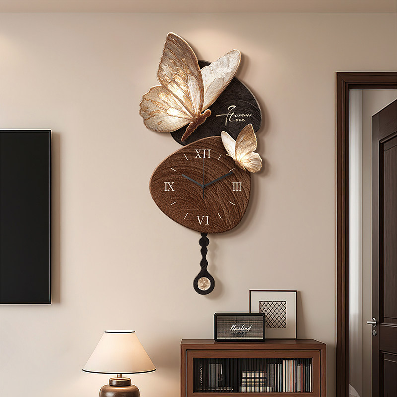 Lighting Home Decor Wall Clocks - Upgrade Night Light Wall Clock Wooden