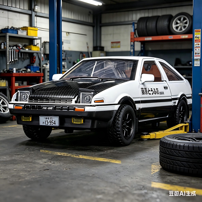 Decor Lighting Returns - 1:30 simulation Toyota AE86 alloy car