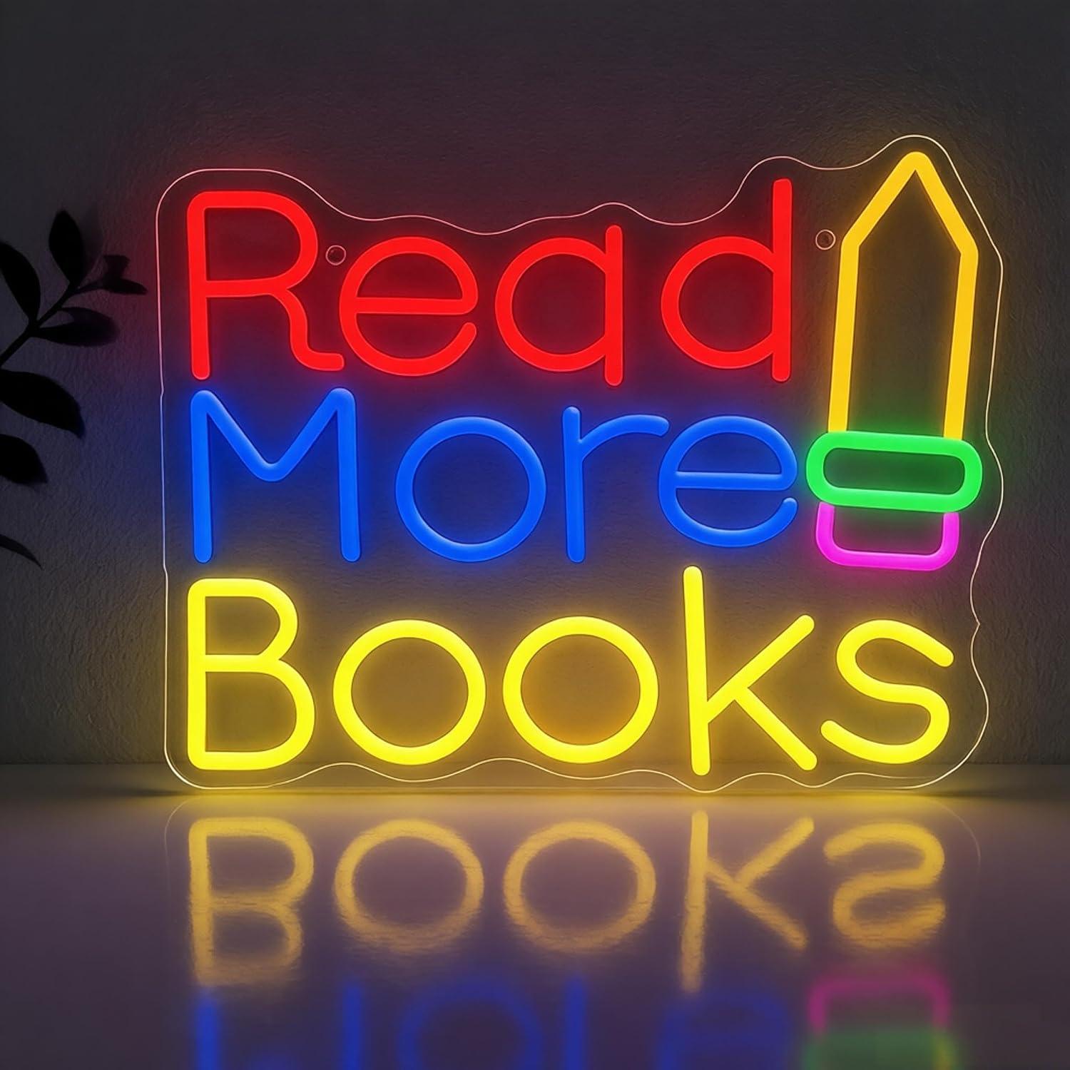 Lighting Decor And More - Read More Books Neon Sign USB