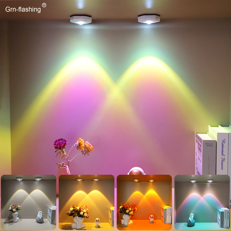 Sunset Lamp Projection - Creative Hexagonal Cat Eye Under Cabinet