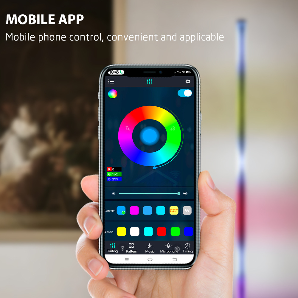 Floor Lamp Tripod - RGB LED Floor Lamp Remote APP