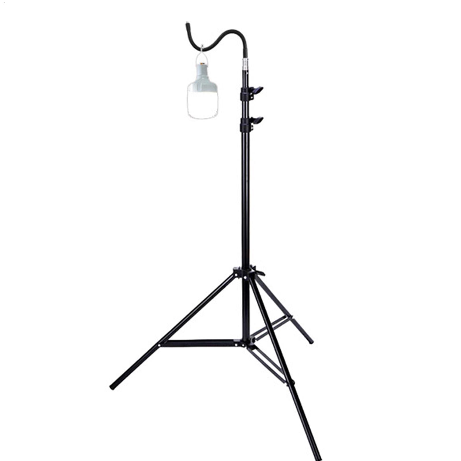 Floor Lamp Tripod - 2m Campinglight Stand Folding Telescoping Tripod