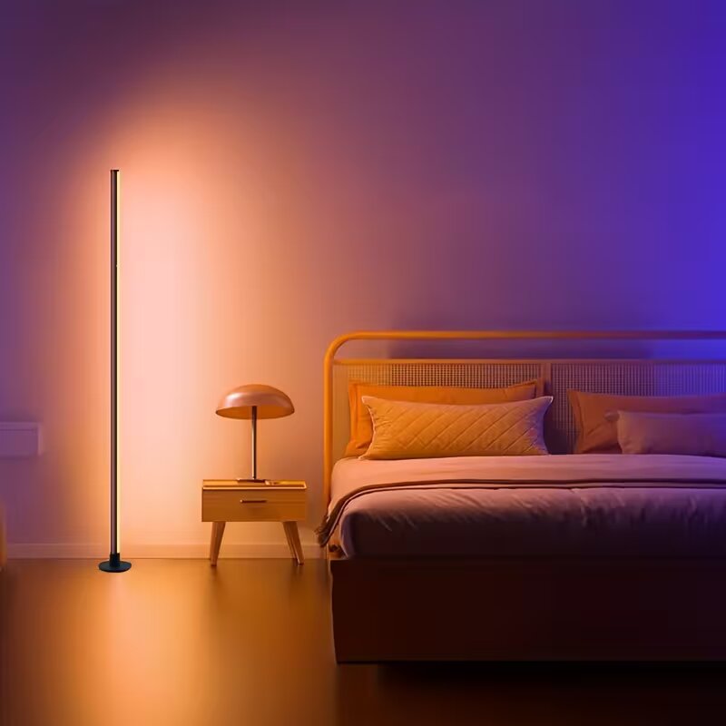 Floor Lamp Tripod - RGBIC LED Corner Floor Lamp, APP