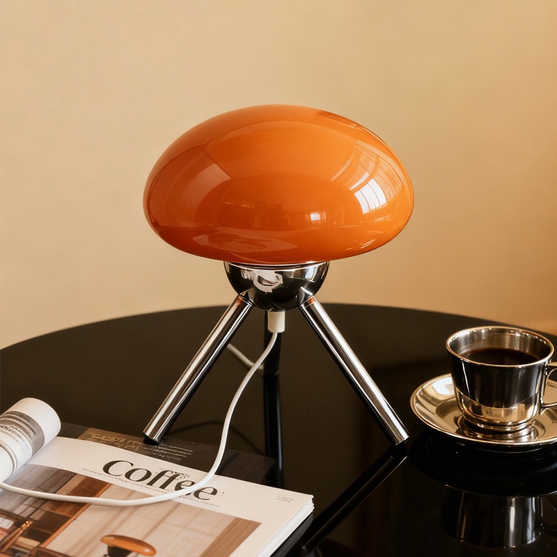Mushroom Table Lamp - Bauhaus Nordic Ins Girls Style Glass
