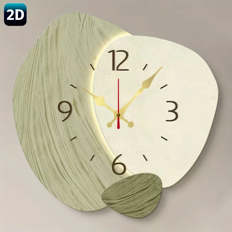 2D Flat, Wooden Silent Wall Cl - огляд і ціна Lighting Home Decor Wall Clocks