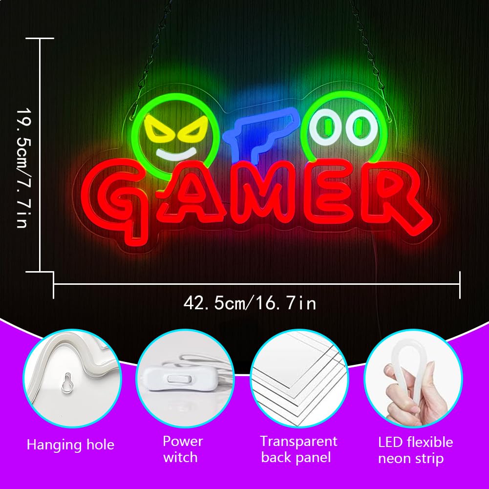 Gamer Neon Sign LED Wall Light - огляд і ціна Lighting Decoration For Wedding