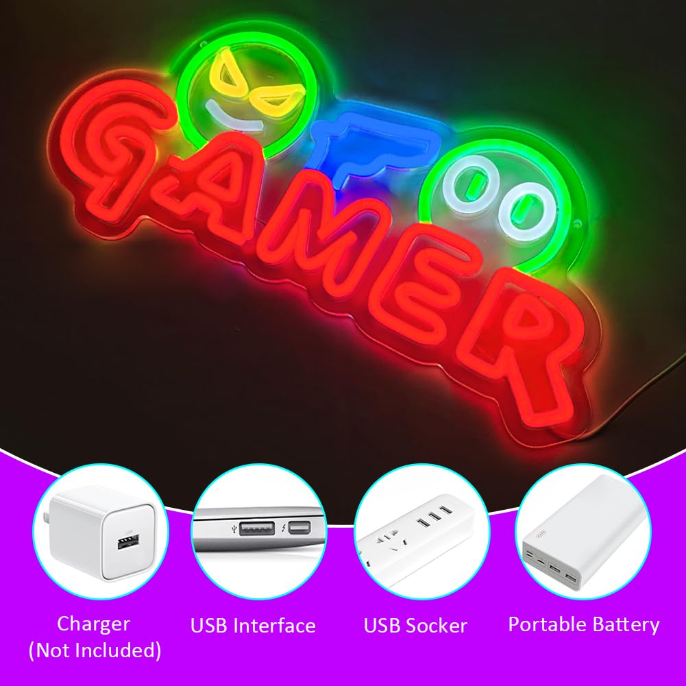 Gamer Neon Sign LED Wall Light - огляд і ціна Lighting Decoration For Wedding