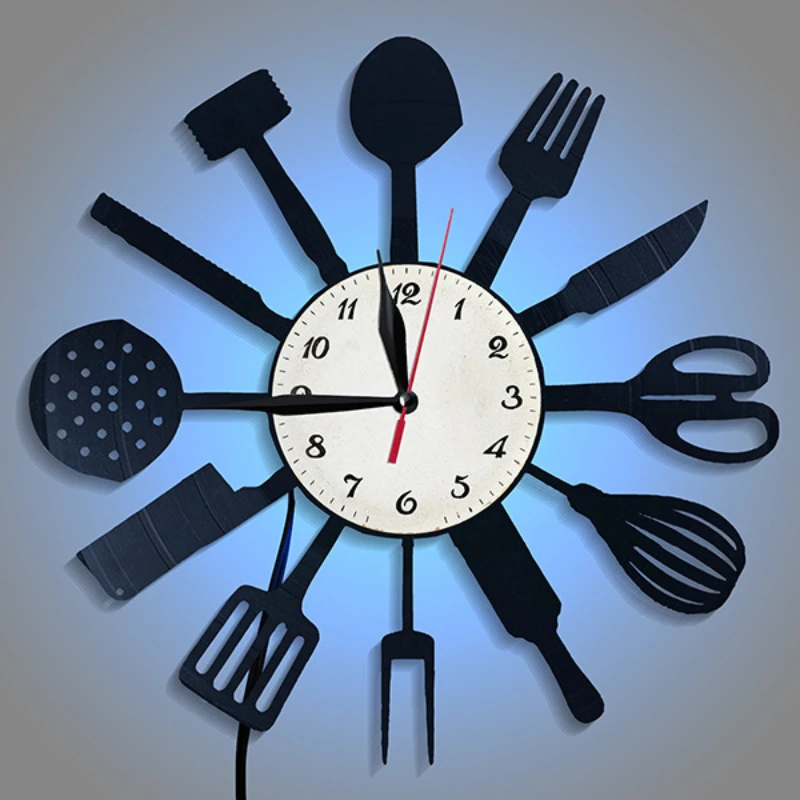 Kitchen Decorative Tableware V - огляд і ціна Lighting Home Decor Wall Clocks