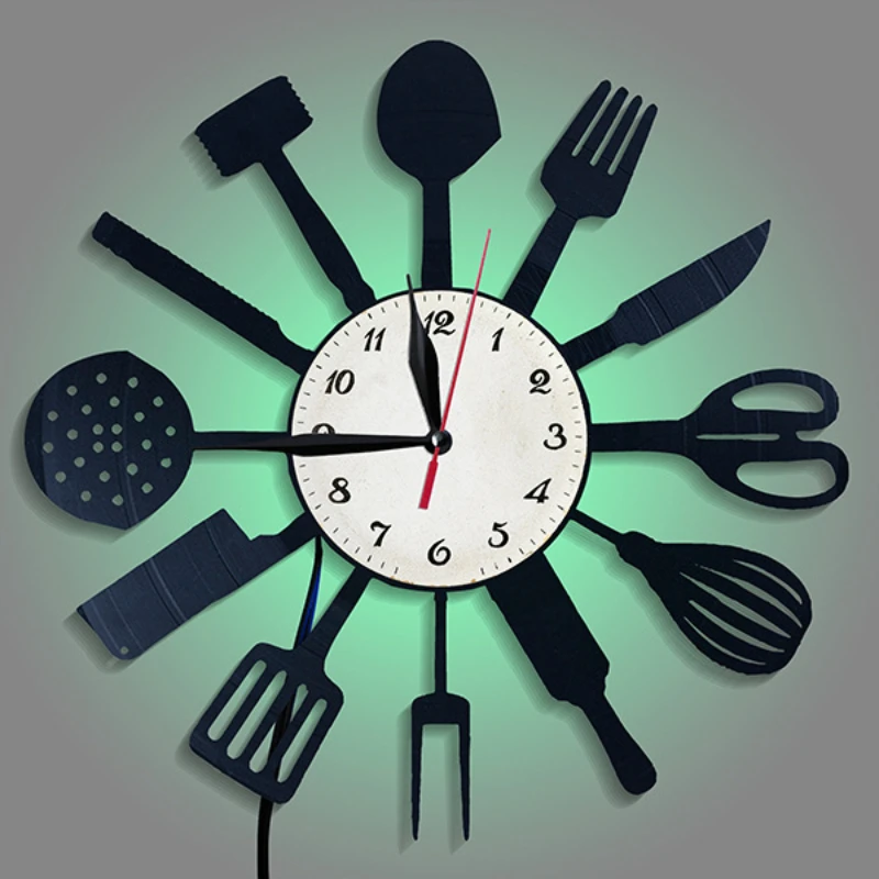 Kitchen Decorative Tableware V - огляд і ціна Lighting Home Decor Wall Clocks