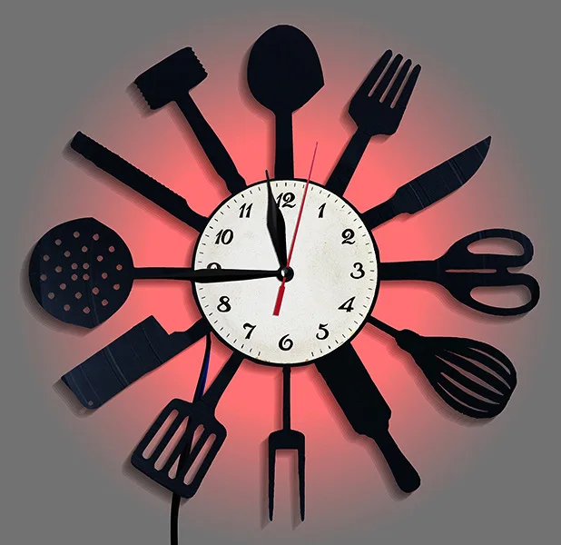 Kitchen Decorative Tableware V - огляд і ціна Lighting Home Decor Wall Clocks