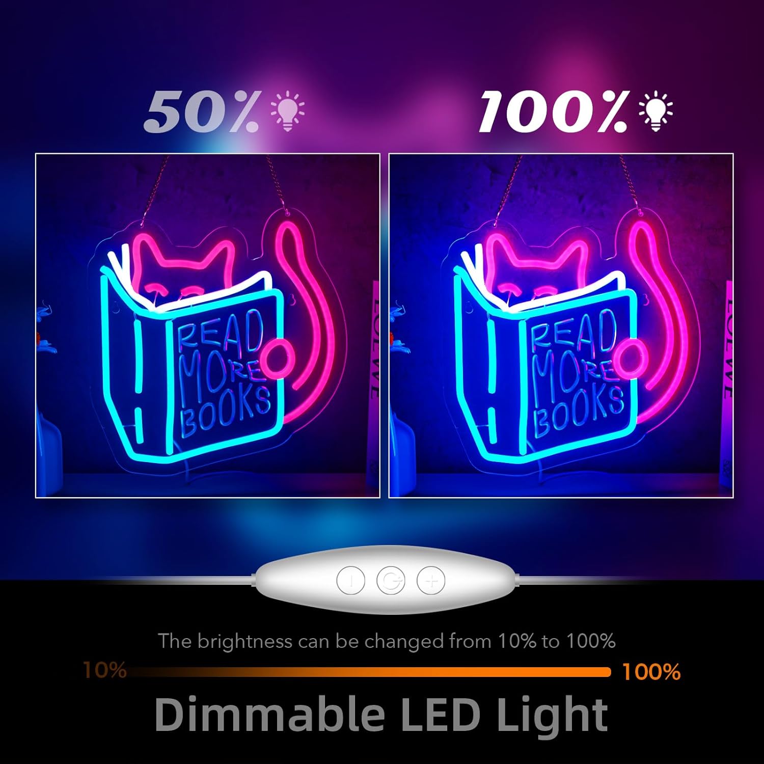 Read More Books Neon Sign Read - огляд і ціна Lighting Decor And More