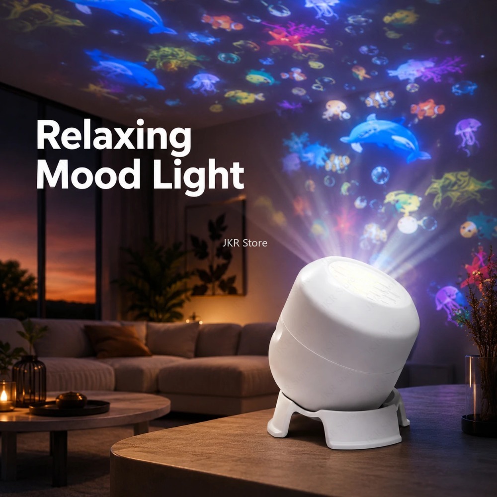 360 Rotating LED Starry Ocean  - огляд і ціна Ambient Lighting Decor For Room