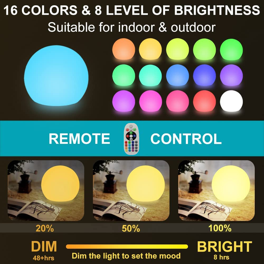 Rechargeable LED Glowing Ball  - огляд і ціна Lighting Decoration Ideas