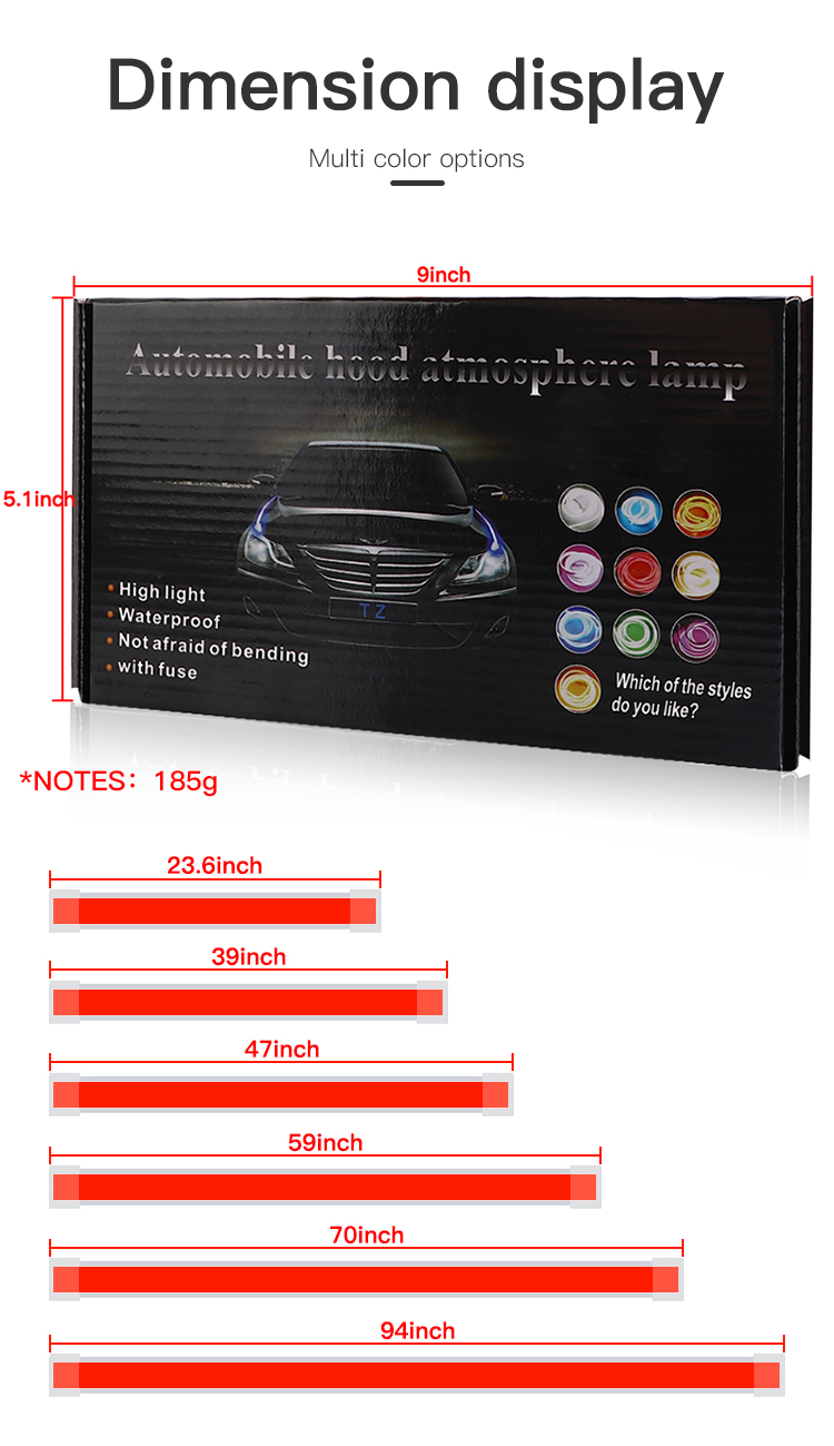 12V White Car Hood Light Strip - огляд і ціна Lighting Decoration Ideas