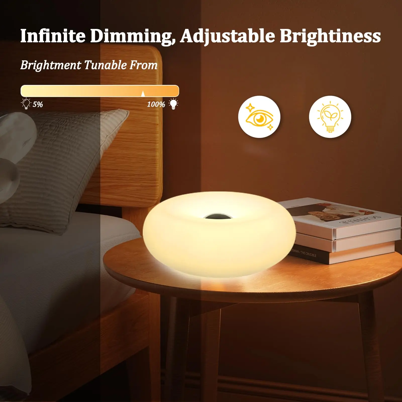 RGB Donut Lamp,Plug-in Bedside - огляд і ціна Ambient Lighting Decor For Room