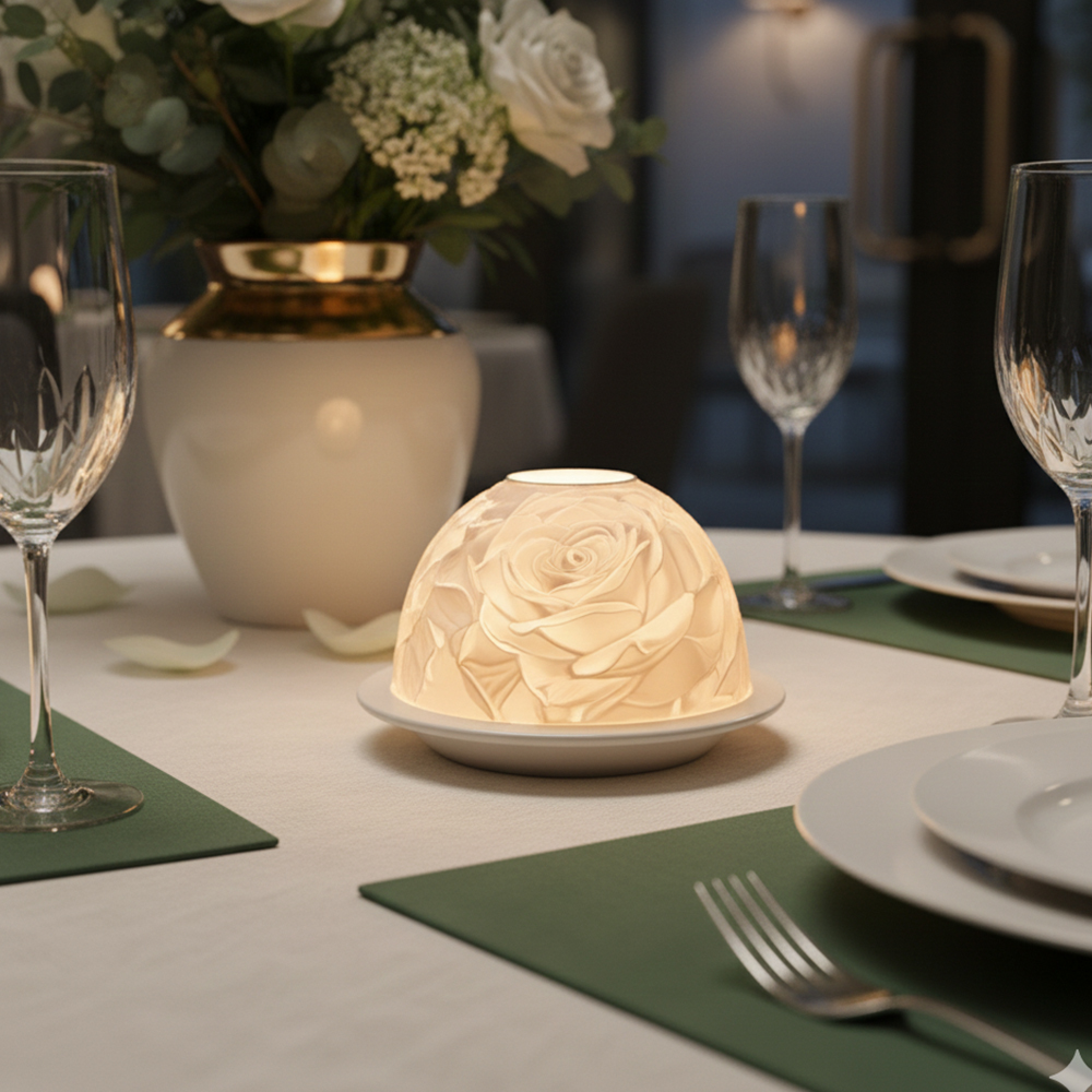 Elegant Rose Porcelain Candle  - огляд і ціна Lighting Decoration For Wedding