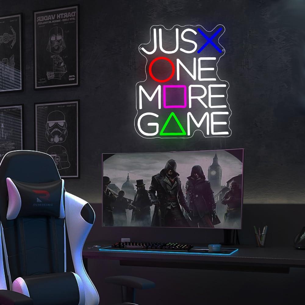 Just One More Game Neon Sign U - огляд і ціна Lighting Decor And More