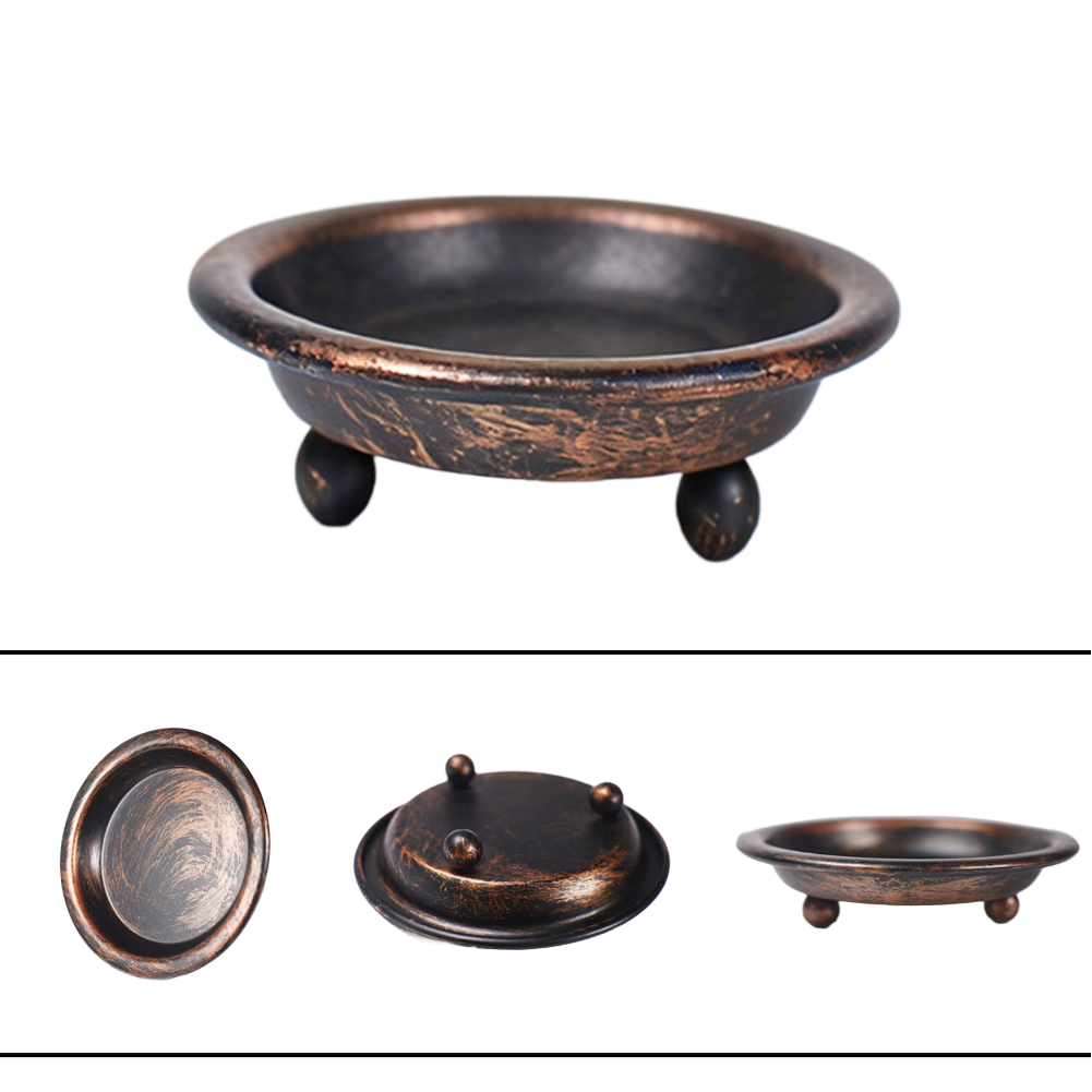 Elegant Black Gold Round Candl - огляд і ціна Candle Holder Set