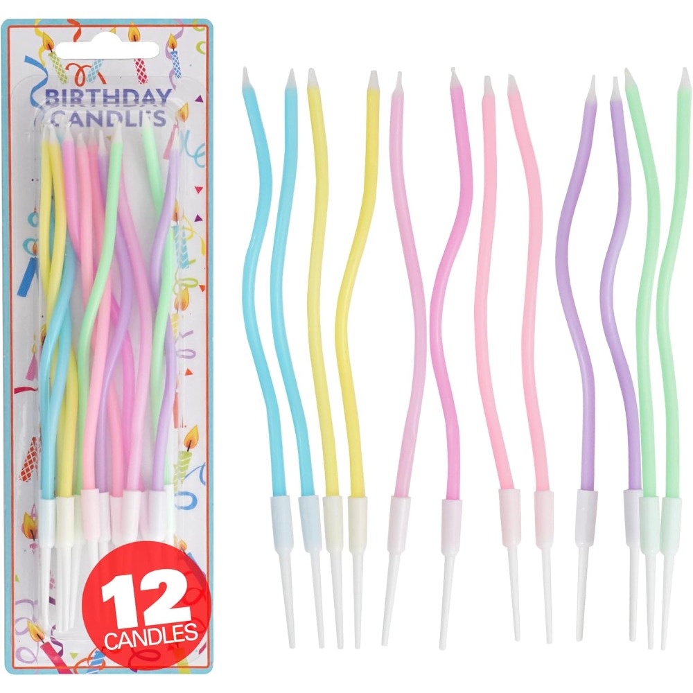 Rainbow Spiral Birthday Cake C - огляд і ціна Candle Holder Set