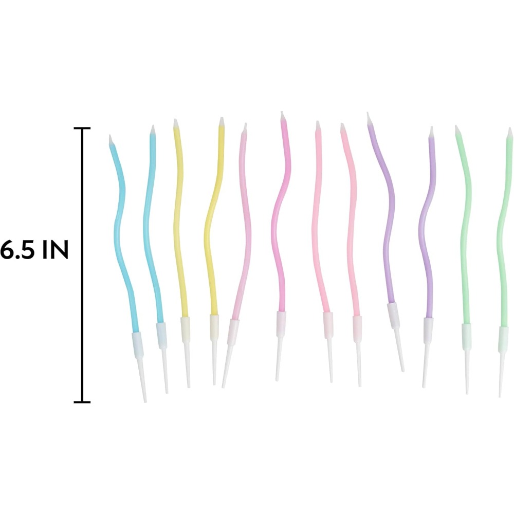 Rainbow Spiral Birthday Cake C - огляд і ціна Candle Holder Set