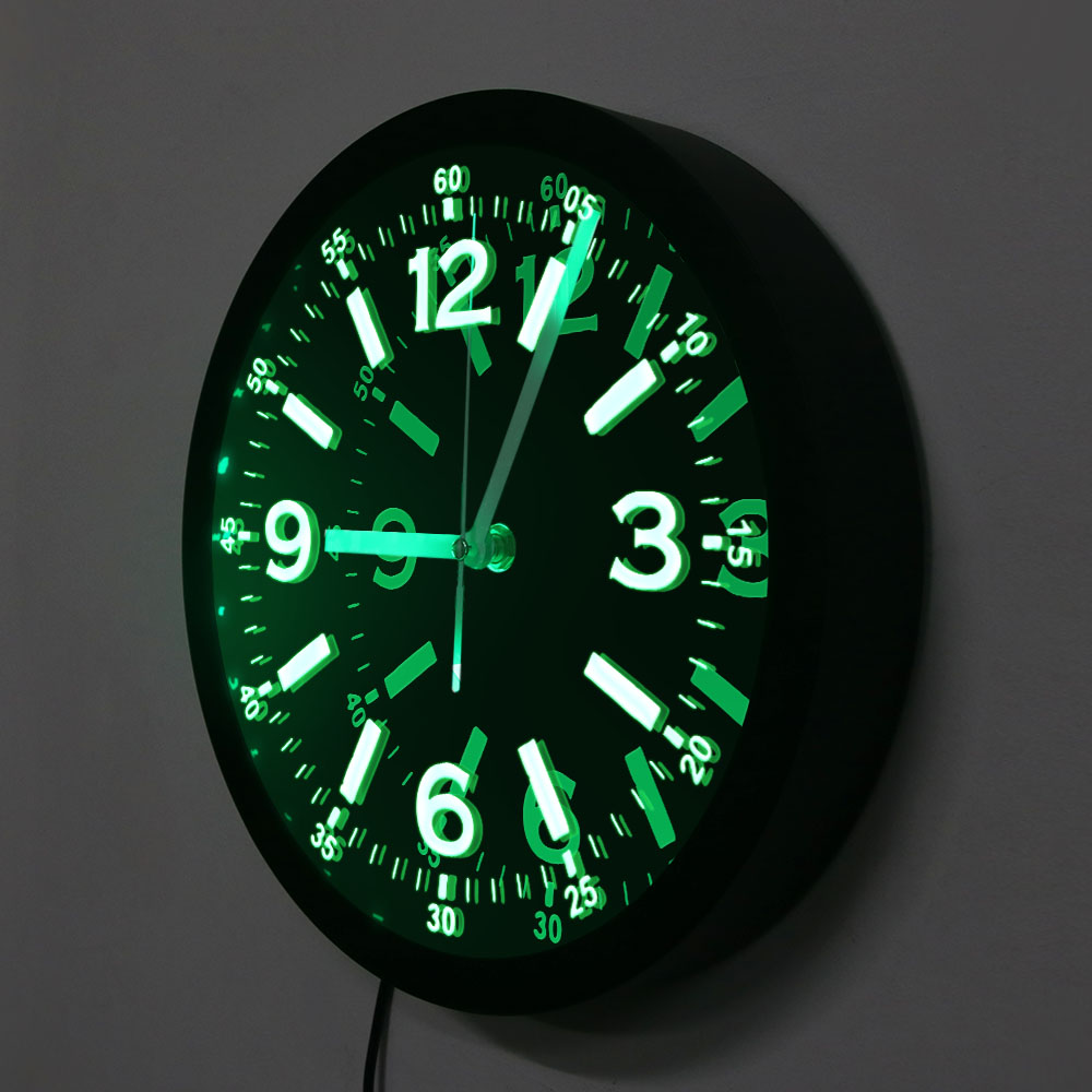 Modern Design LED Neon Light W - огляд і ціна Lighting Home Decor Wall Clocks