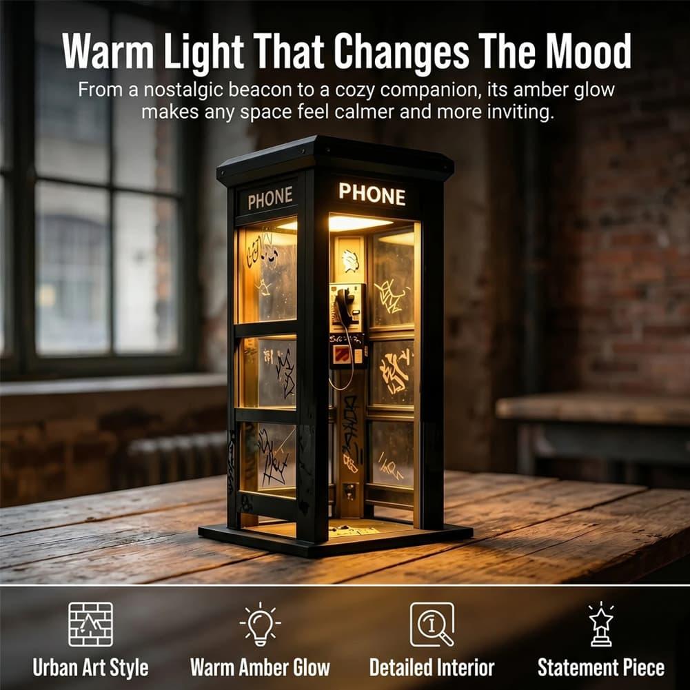 Retro Graffiti Phone Booth Tab - огляд і ціна Lighting Decoration Ideas