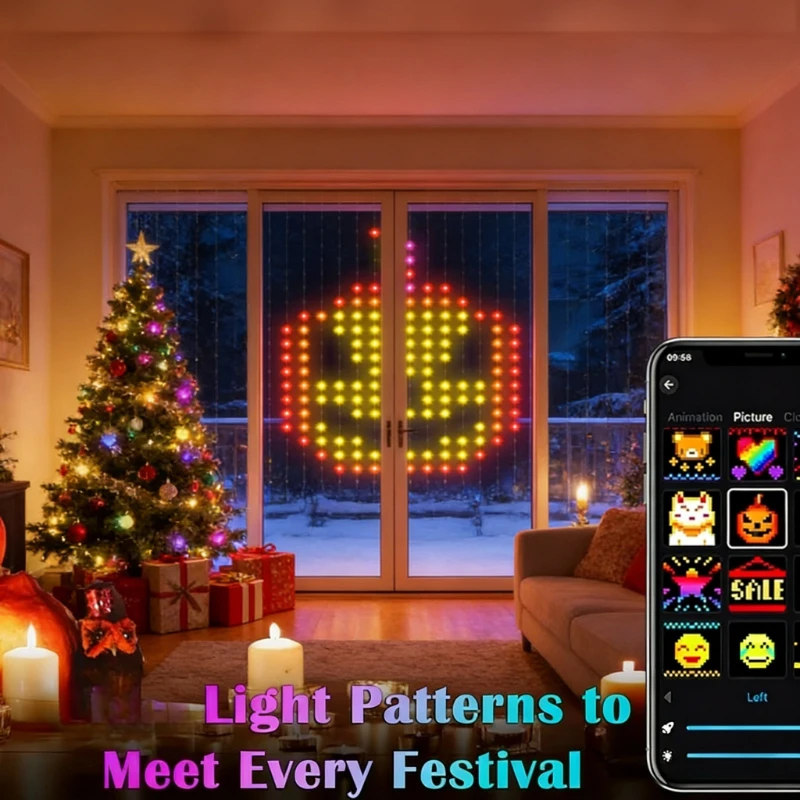 Smart 400LED Curtain Lights, M - огляд і ціна Lighting Decoration For Wedding