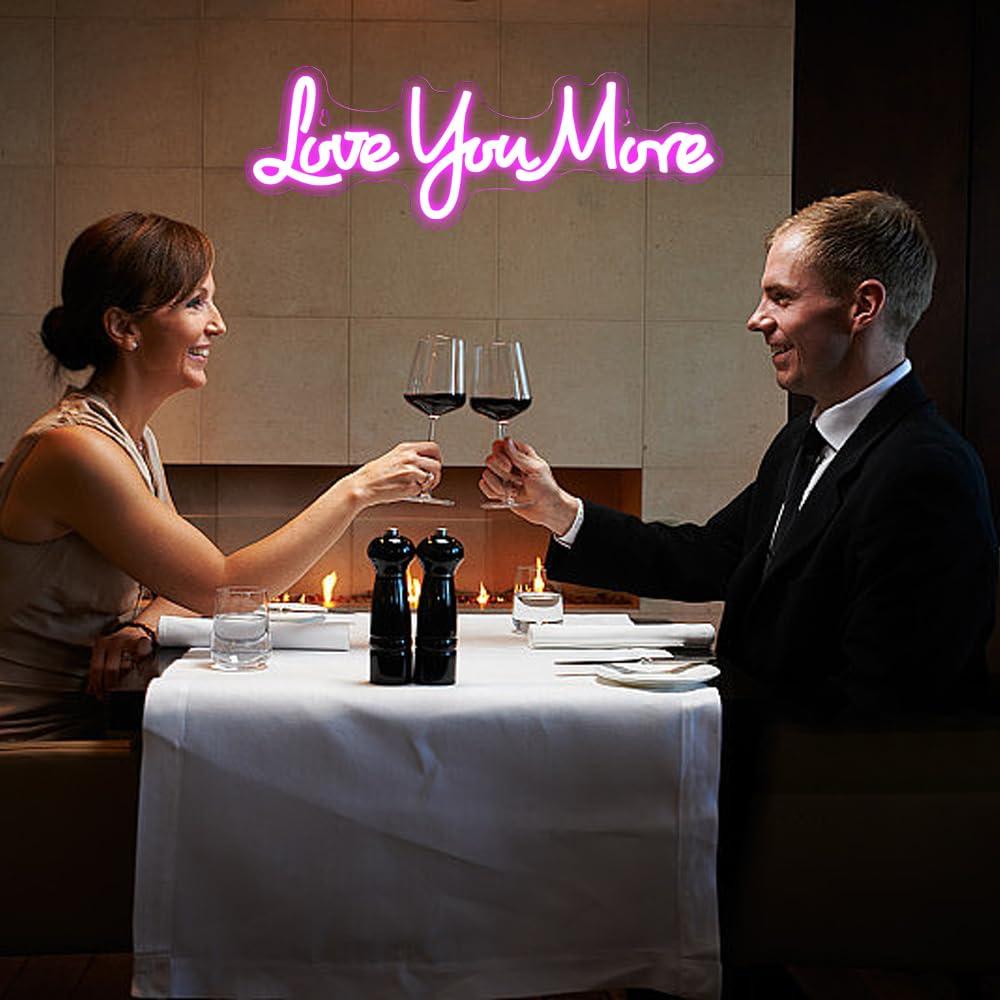 Love You More Neon Sign USB Di - огляд і ціна Lighting Decor And More