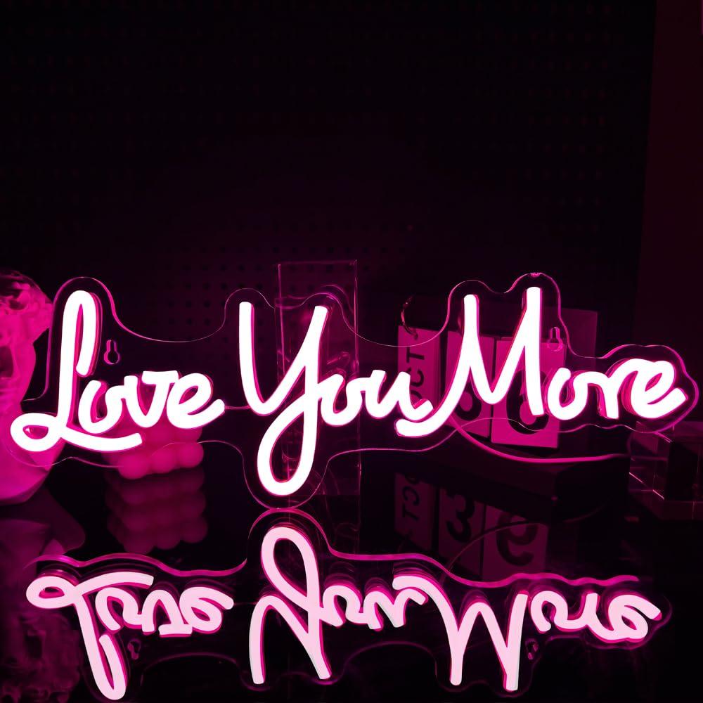 Love You More Neon Sign USB Di - огляд і ціна Lighting Decor And More