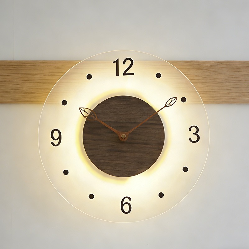 Minimalist Wall Clock Transpar - огляд і ціна Lighting Home Decor Wall Clocks