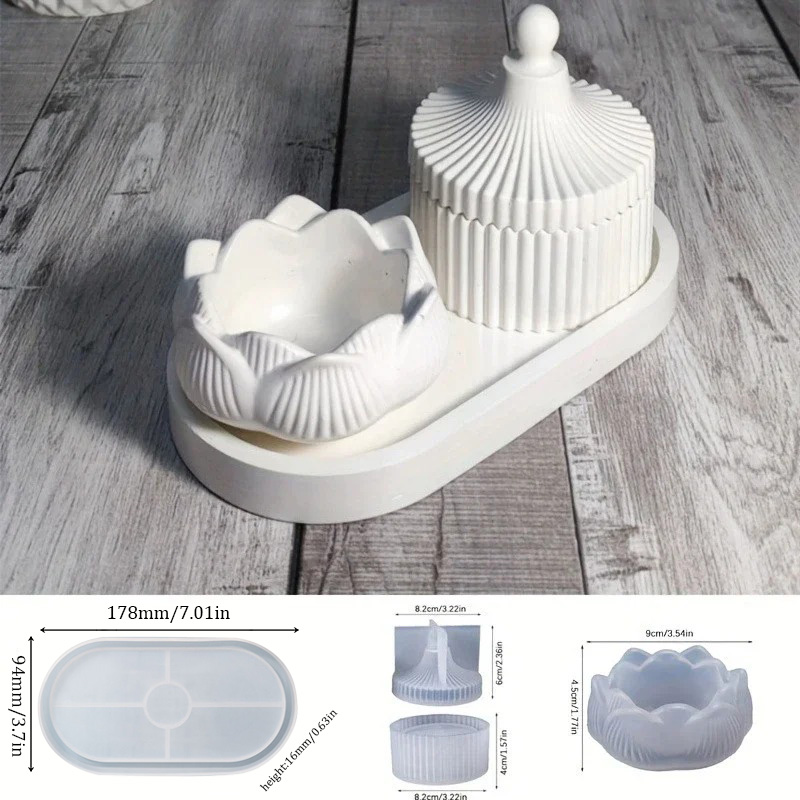 DIY Lotus Candle Holder 3 Piec - огляд і ціна Candle Holder Set