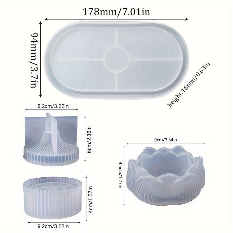 DIY Lotus Candle Holder 3 Piec - огляд і ціна Candle Holder Set