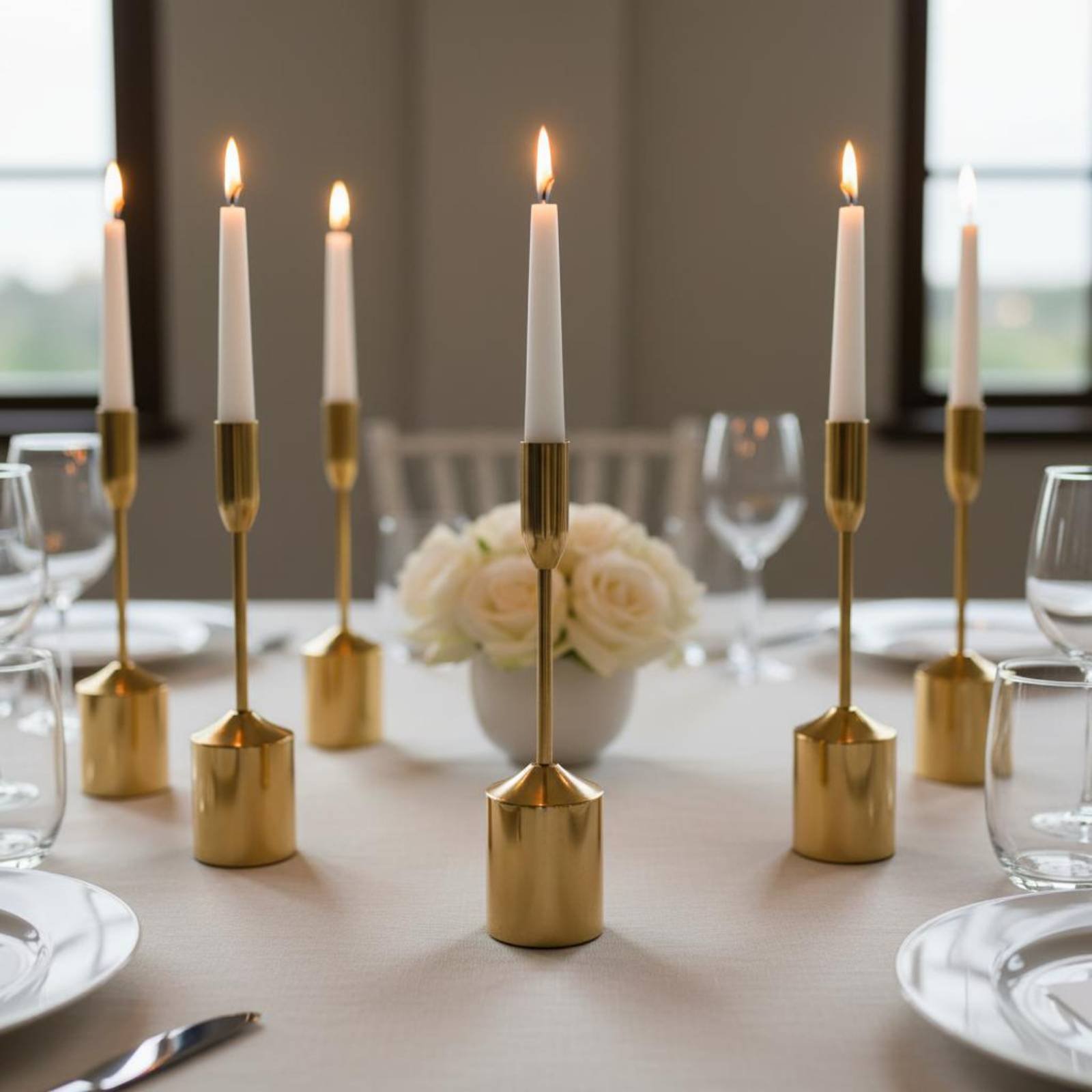 6 Pieces Metal Taper Candle Ho - огляд і ціна Candle Holder Set