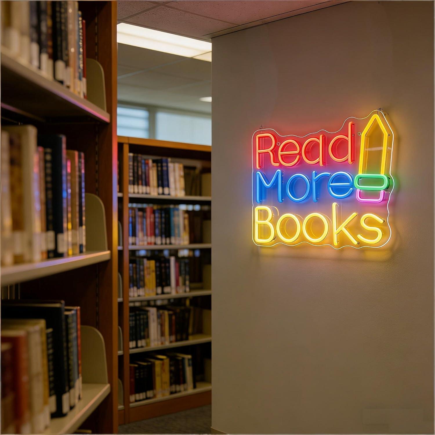 Read More Books Neon Sign USB  - огляд і ціна Lighting Decor And More