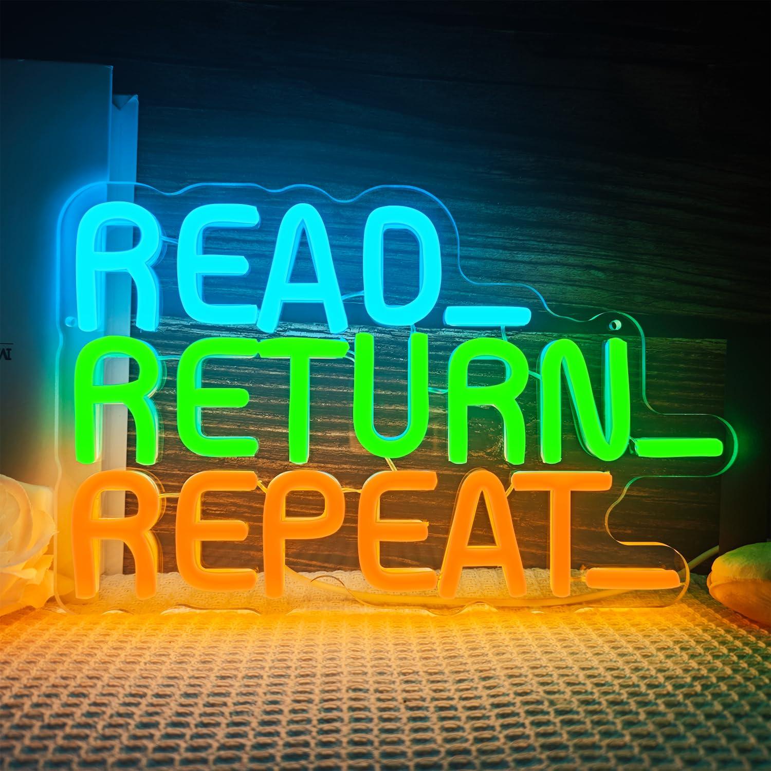 Read Return Repeat Neon Sign U - огляд і ціна Decor Lighting Returns