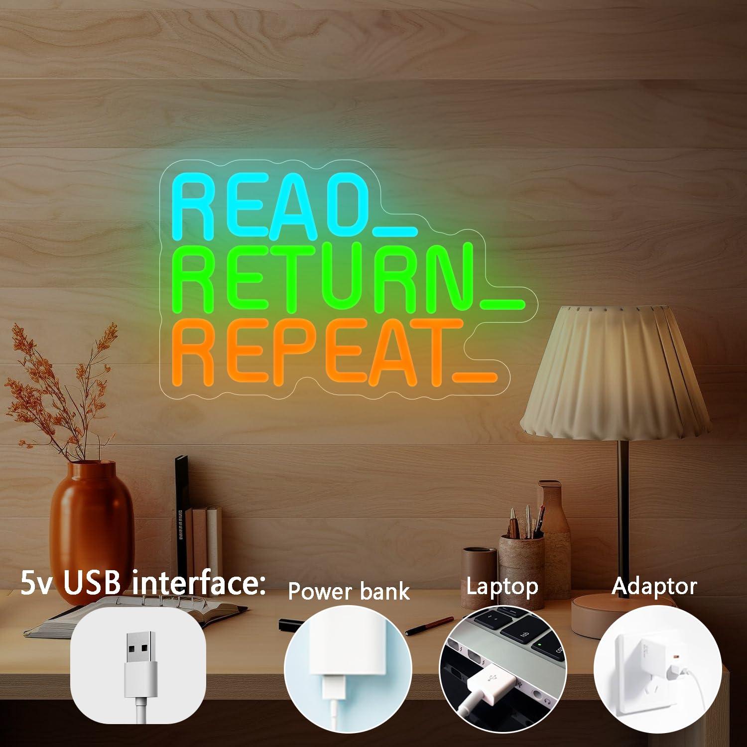 Read Return Repeat Neon Sign U - огляд і ціна Decor Lighting Returns