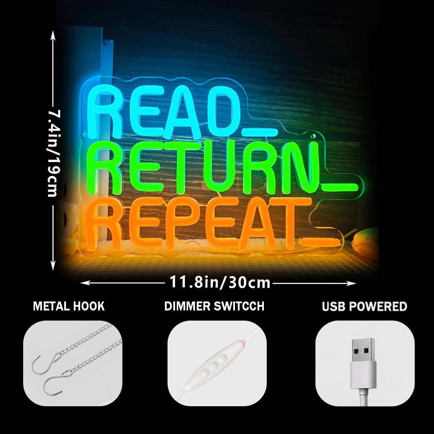 Read Return Repeat Neon Sign U - огляд і ціна Decor Lighting Returns