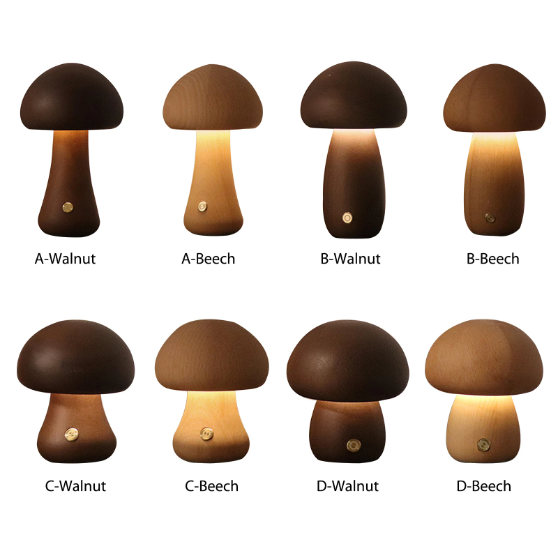 Cute Mushroom LED Night Light  - огляд і ціна Mushroom Table Lamp