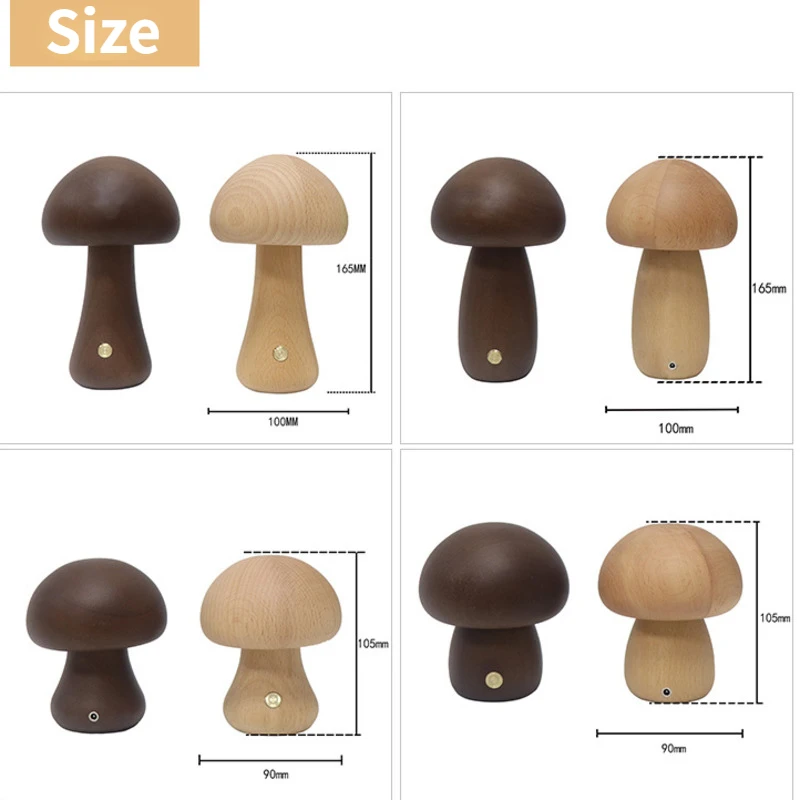 Cute Mushroom LED Night Light  - огляд і ціна Mushroom Table Lamp