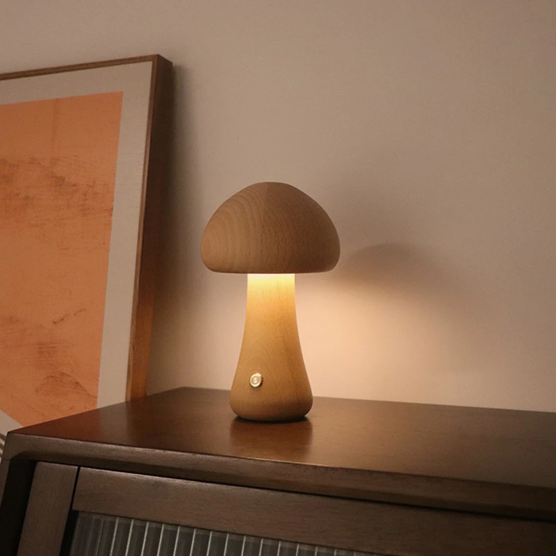 Cute Mushroom LED Night Light  - огляд і ціна Mushroom Table Lamp