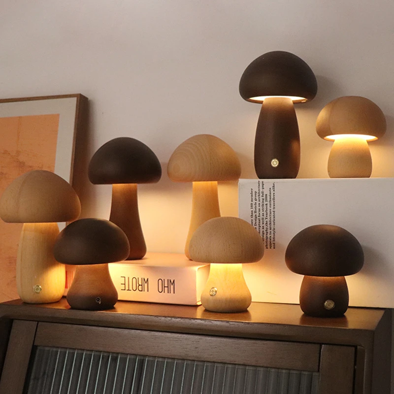 Cute Mushroom LED Night Light  - огляд і ціна Mushroom Table Lamp