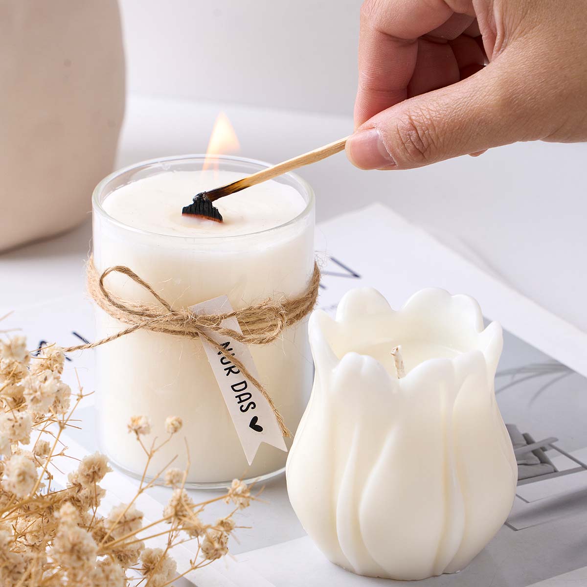 10cm 20cm Smokeless Candle Wic - огляд і ціна Candle Holder Set
