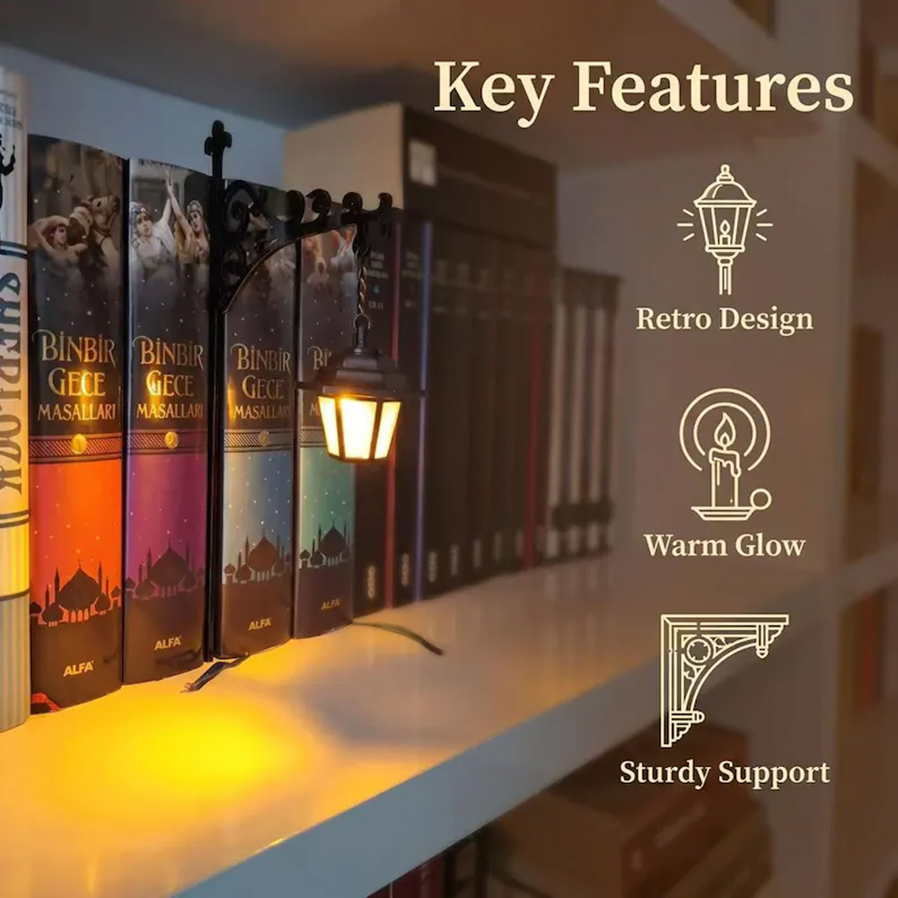 Library Lantern Decorative Boo - огляд і ціна Decor Lighting & Decor Fires