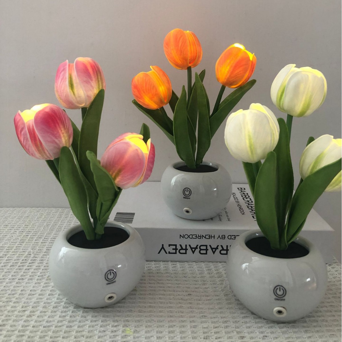 Tulip LED Lamp Night Simulatio - огляд і ціна Ambient Lighting Decor For Room