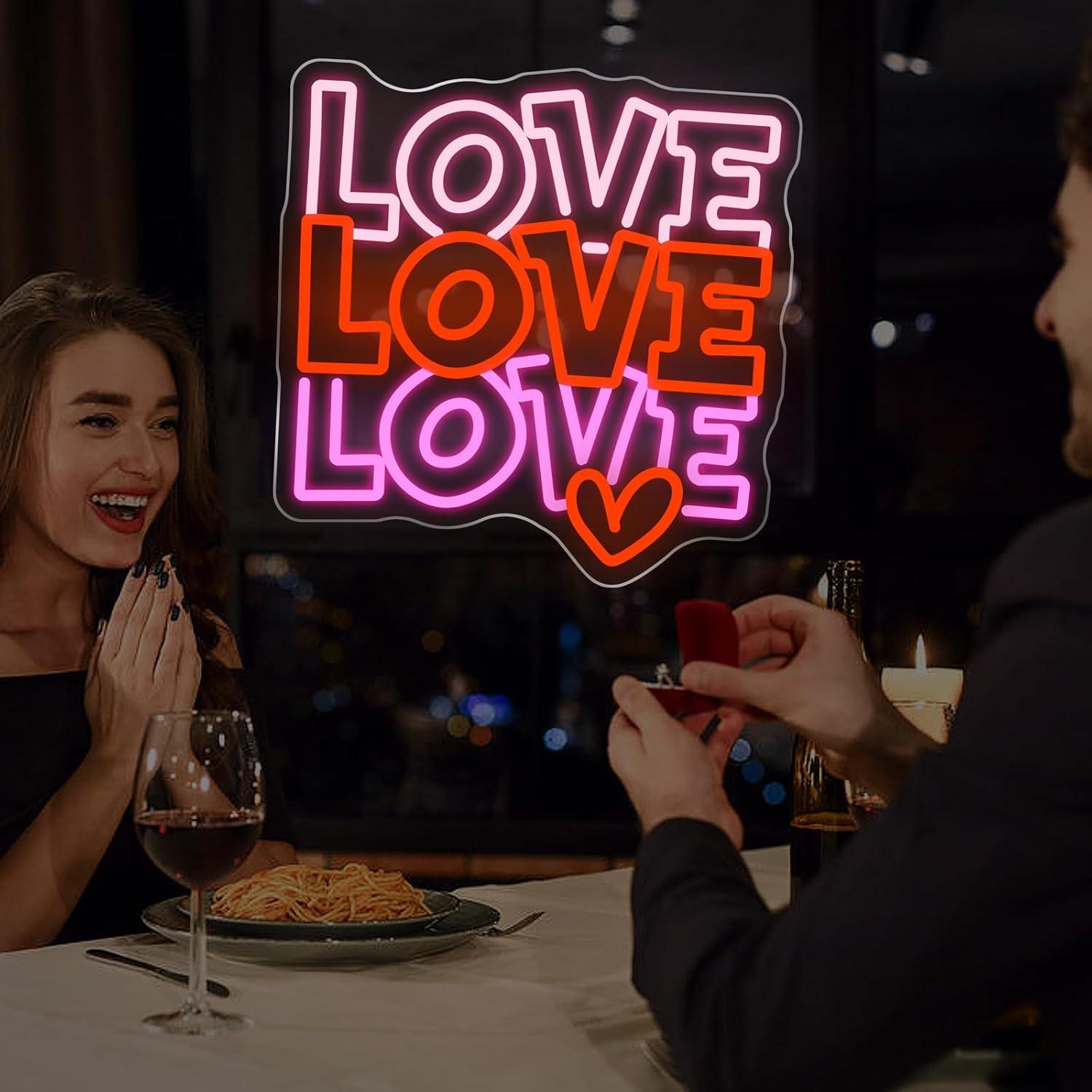 Love Neon Sign USB Dimmable LE - огляд і ціна Lighting Decoration For Wedding
