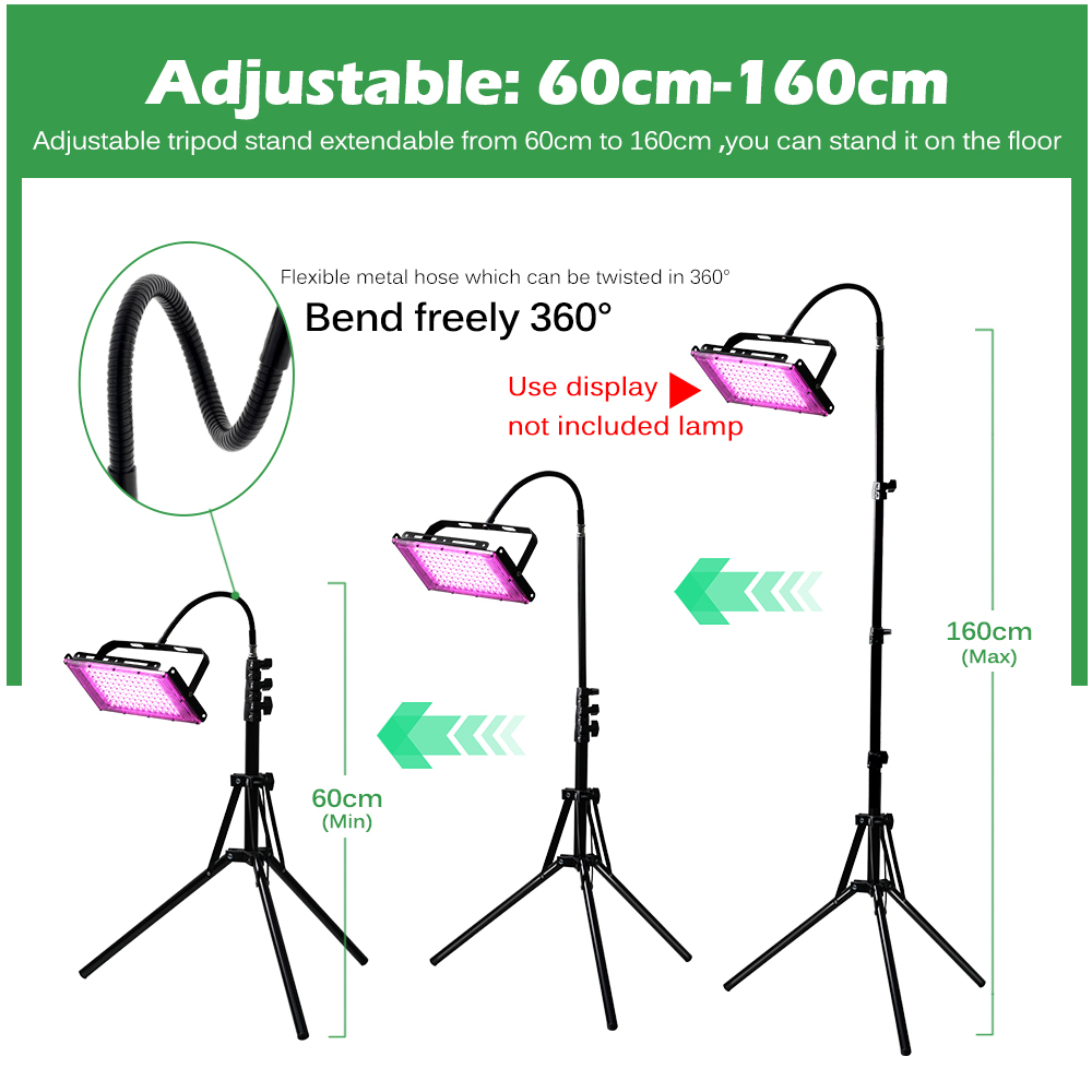 Adjustable 60-160cm Metal Floo - огляд і ціна Floor Lamp Tripod