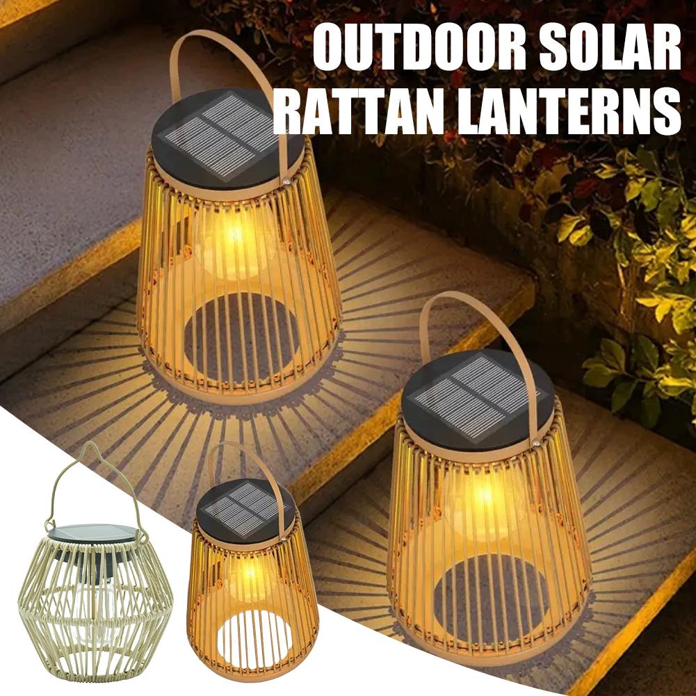IP65 Waterproof Solar Rattan L - огляд і ціна Lighting Decor Outdoor