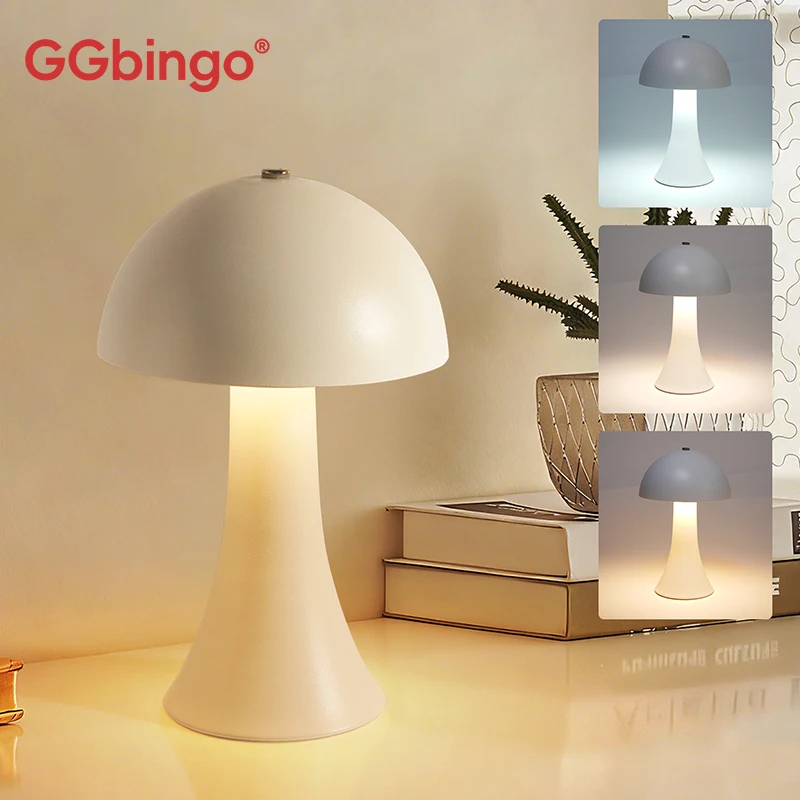 GGbingo Rechargeable New LED T - огляд і ціна Mushroom Table Lamp