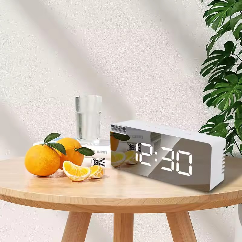 1Pc White Digital Clock LED Mi - огляд і ціна Lighting Home Decor Wall Clocks